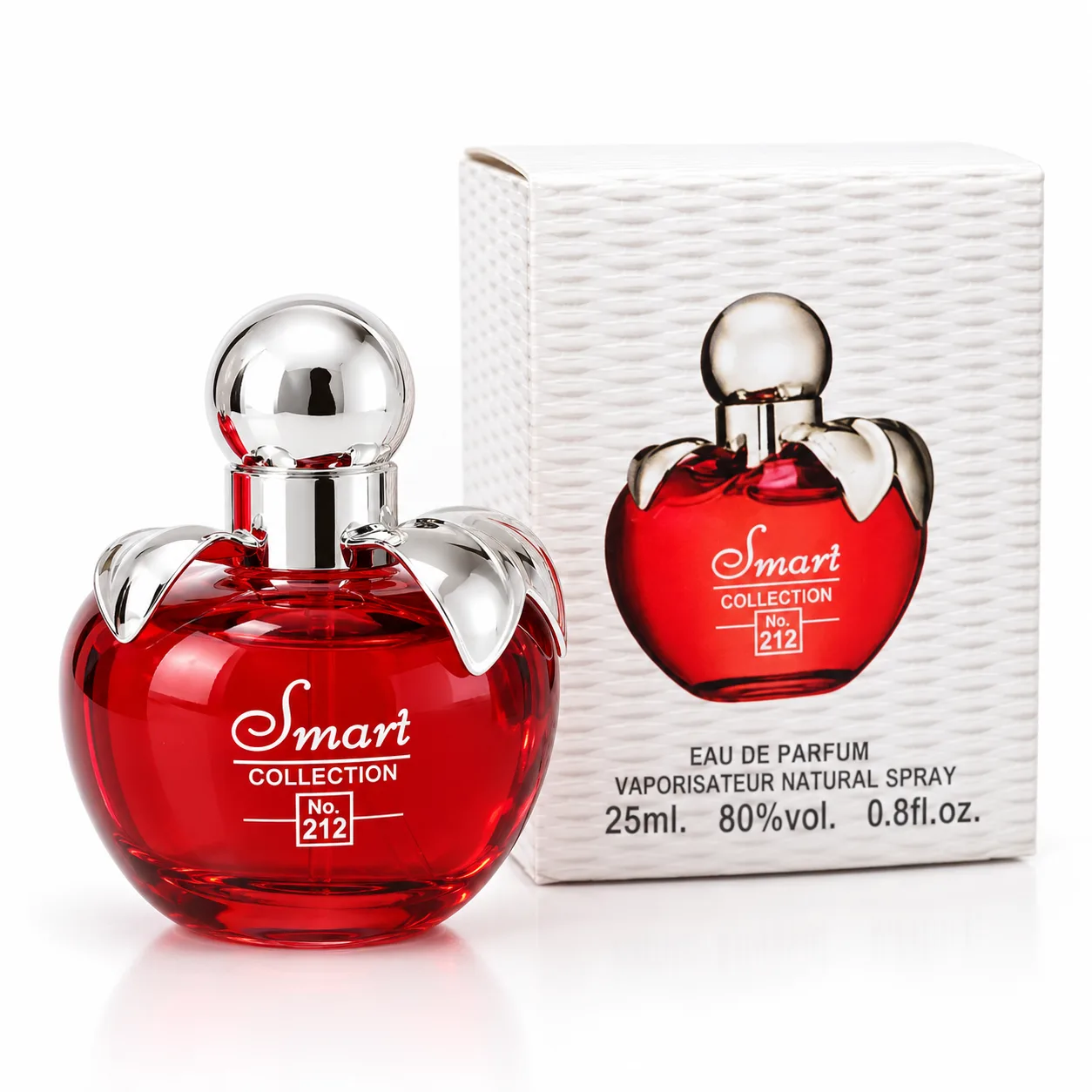 نمای جلوی عطر زنانه اسمارت کالکشن شماره 212 با جعبه