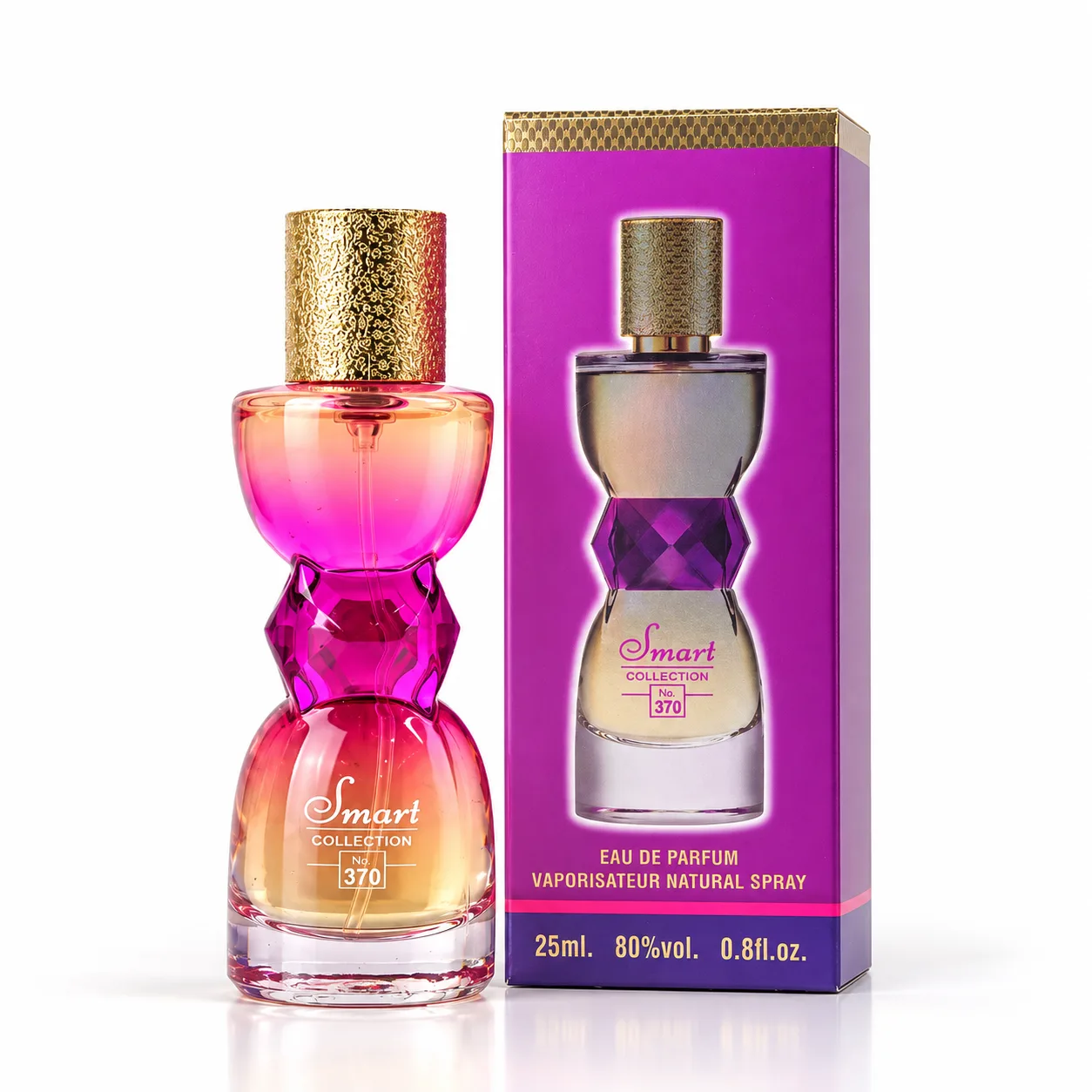 نمای جلوی عطر زنانه اسمارت کالکشن شماره 370 با جعبه