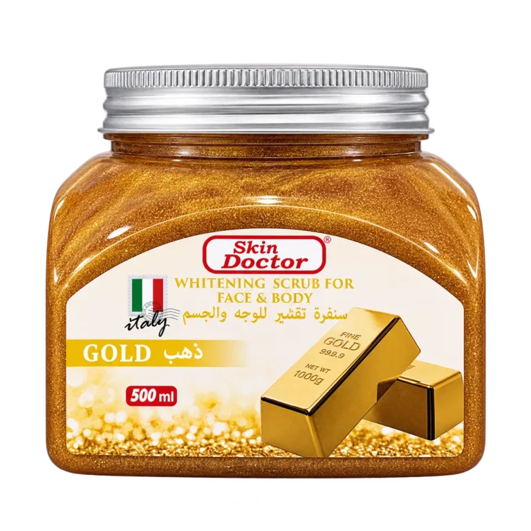 اسکراب صورت و بدن طلا دکتر اسکین